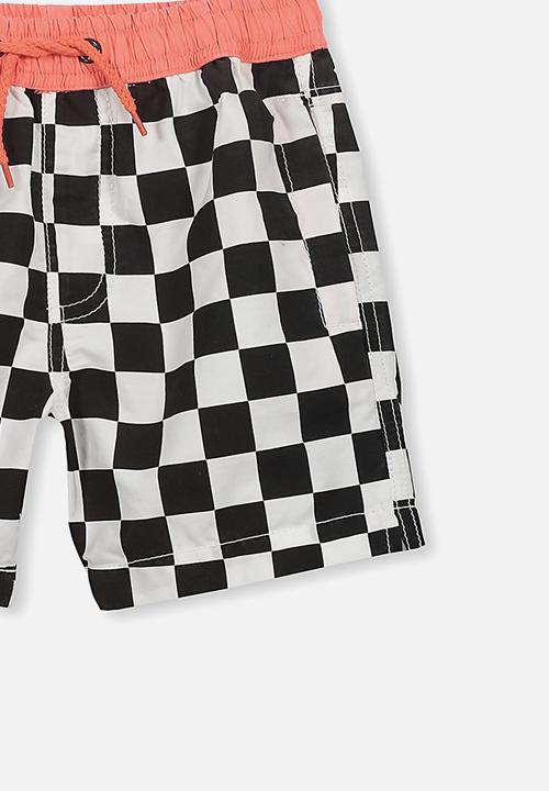 Cotton On - Murphy swim short - black & white