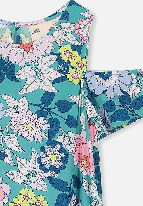 Cotton On - Ruby cold shoulder dress - multi