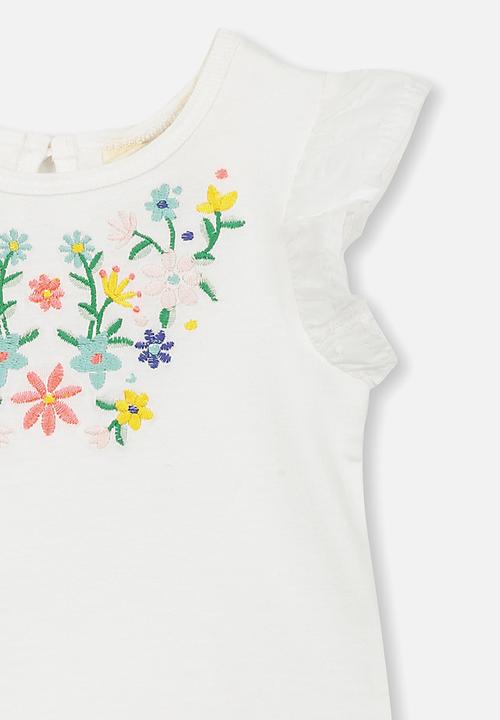 Cotton On - Gigi flutter top - white