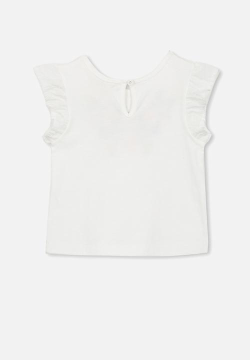 Cotton On - Gigi flutter top - white
