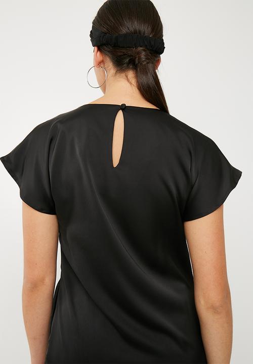 Superbalist - Sheath dress with pleat detail - black 