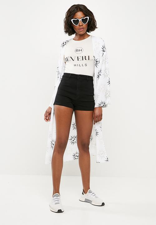 Missguided - Slogan California t-shirt - beige