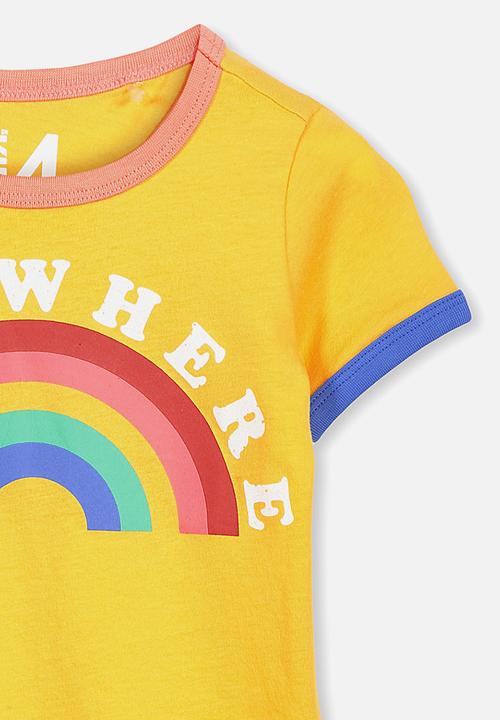 Cotton On - Penelope short sleeve tee - yellow