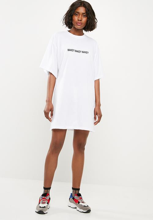 Nakey nakey nakey t shirt dress best sale