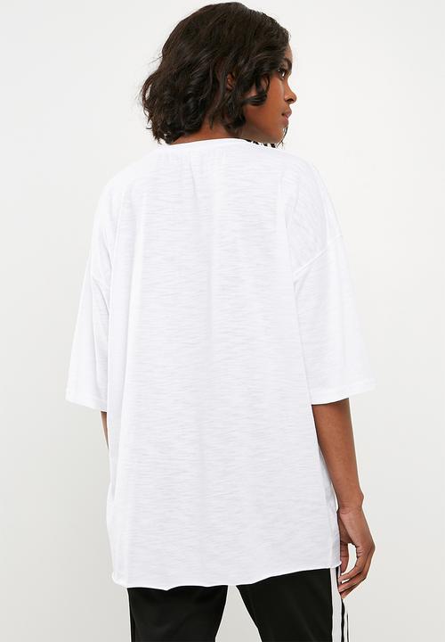 Missguided - Oversized T-shirt - white