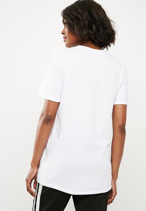 Missguided - Tokyo floral T-shirt - white