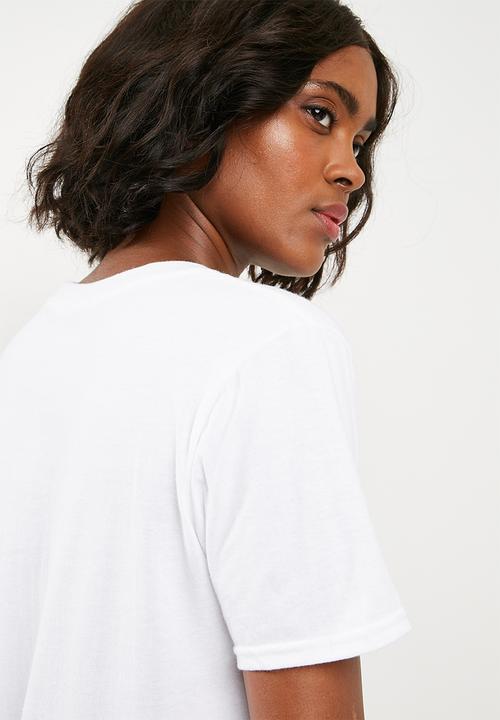 Missguided - Tokyo floral T-shirt - white