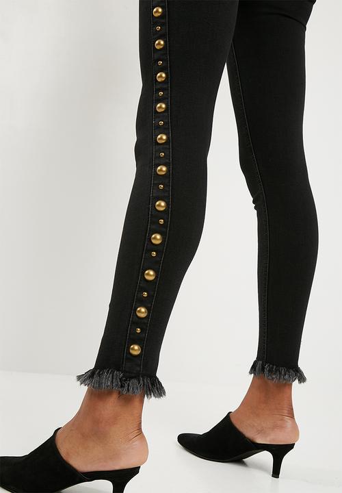 Superbalist - Military detail jeans - black 