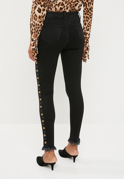 Superbalist - Military detail jeans - black 