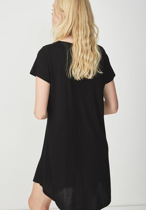 Cotton On - Tina summer T-shirt dress 2 - black 2