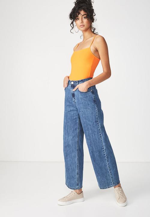 Cotton On - Carissa summer straight back bodysuit - orange 