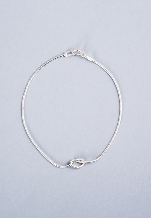 silver knot bracelet bridesmaid