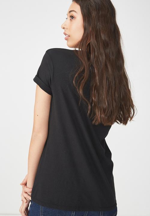 Cotton On - Tbar fox graphic T-shirt - black 