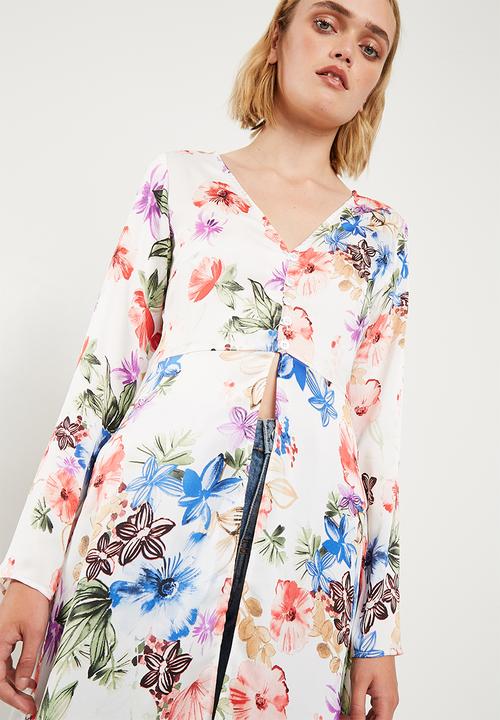 Superbalist - Slit detail maxi blouse - multi