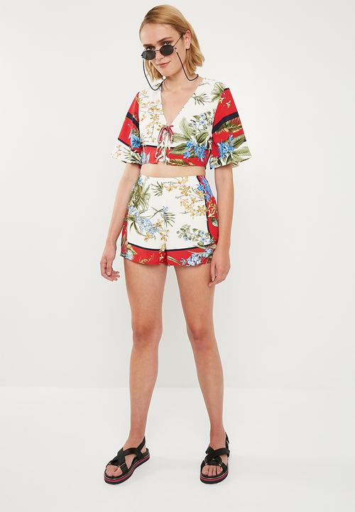 Missguided - Floral shorts - multi