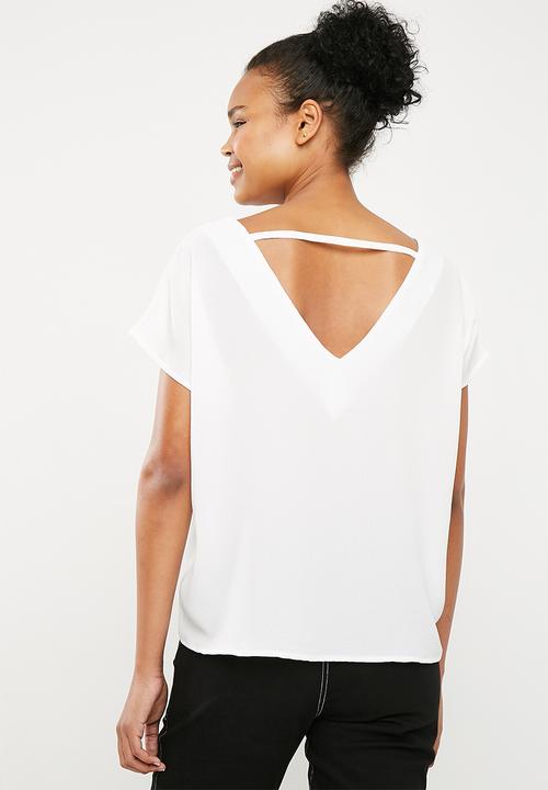 Superbalist - V-neck blouse - white 