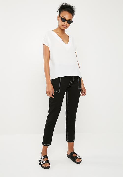 Superbalist - V-neck blouse - white 