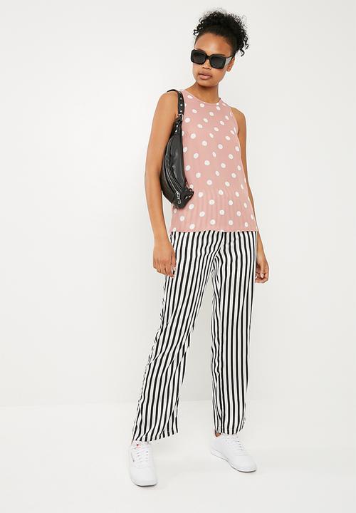 Superbalist - Woven scoop neck vest - Dusty pink 