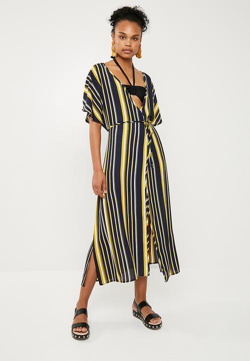 Superbalist - Kimono sleeve wrap cover up - multi