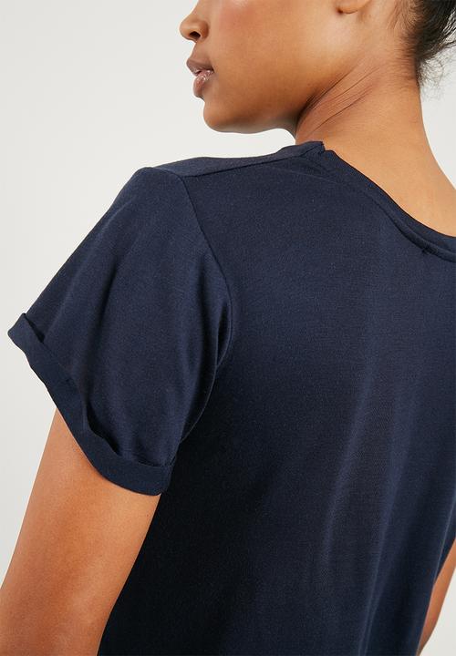 Superbalist - Scoop neck 2 pack tee - navy & white
