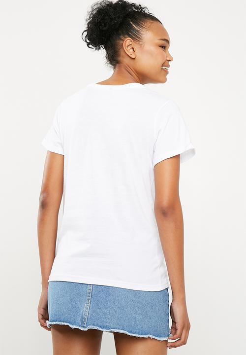 Superbalist - Scoop neck 2 pack tee - navy & white