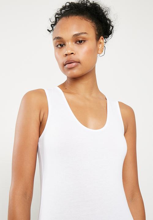 Superbalist - Scoop neck 2 pack bodysuit - grey & white
