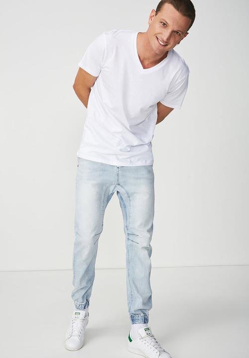 Cotton On - Slim denim jogger - blue 