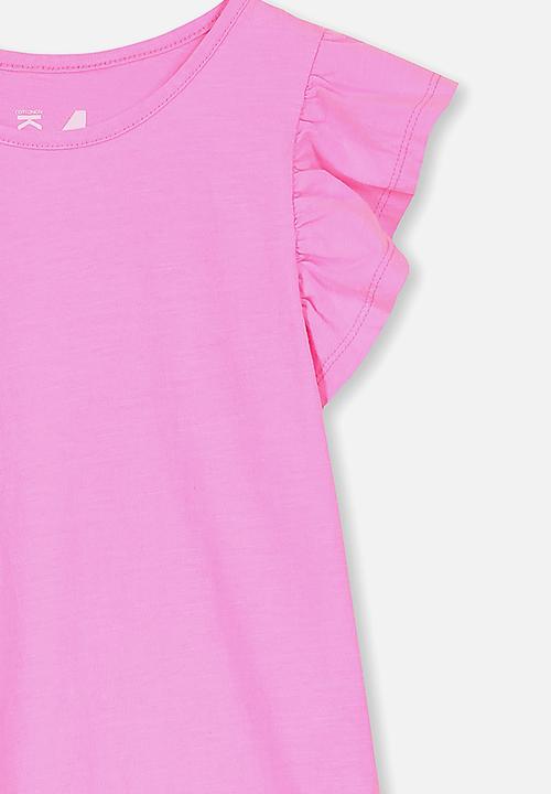 Cotton On - Ella short sleeve dress - pink