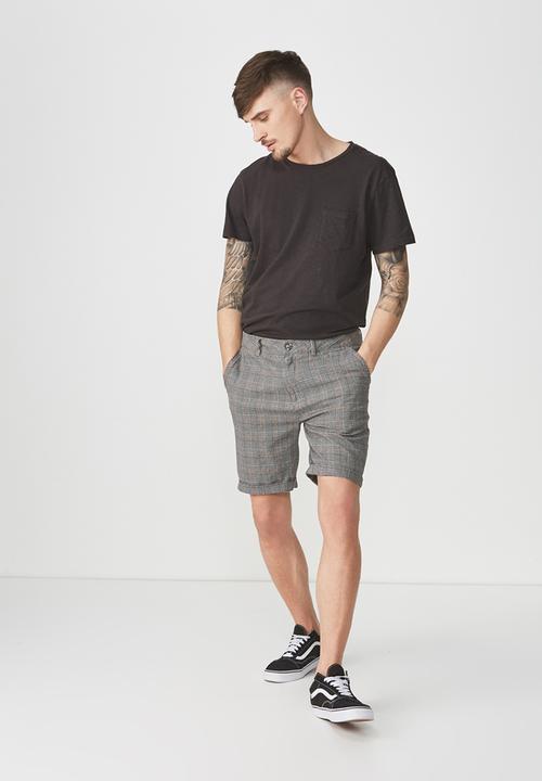 Cotton On - Washed chino short - grey