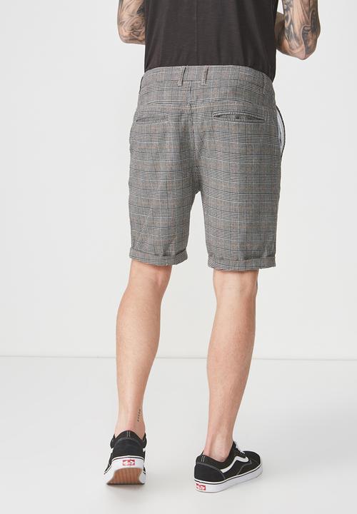 Cotton On - Washed chino short - grey