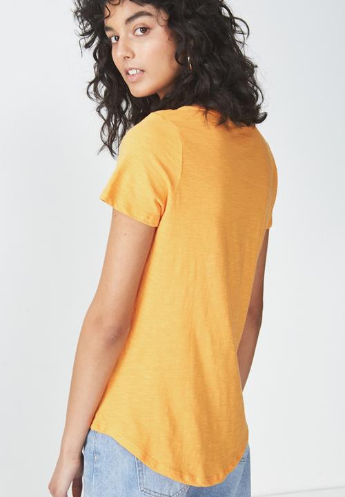 Cotton On - The deep V-neck - orange