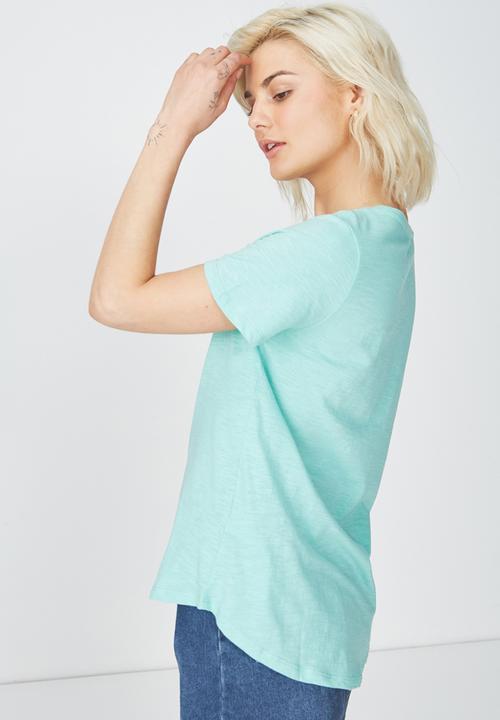 Cotton On - The deep V-neck - green