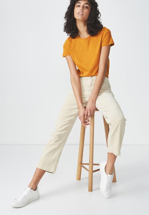 Cotton On - The crew T-shirt - tan
