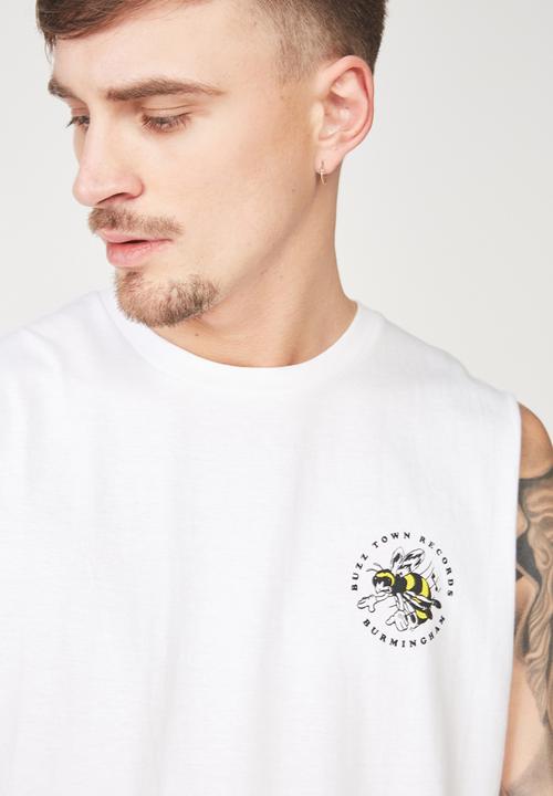 Cotton On - Tbar muscle tee - white