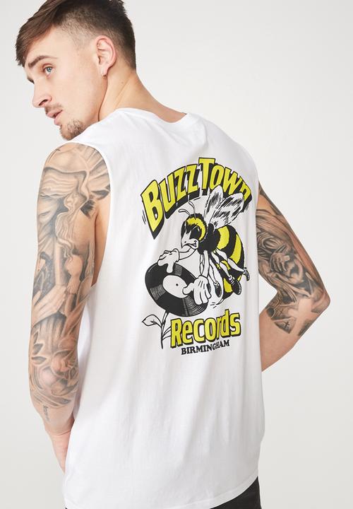 Cotton On - Tbar muscle tee - white
