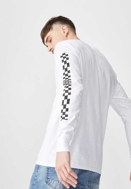 Cotton On - Tbar long sleeve tee - white 