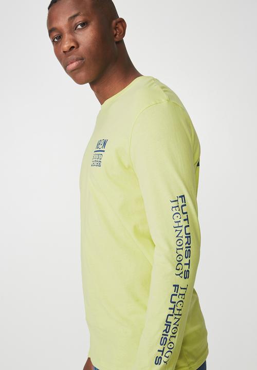 Cotton On - Tbar long sleeve tee - yellow 