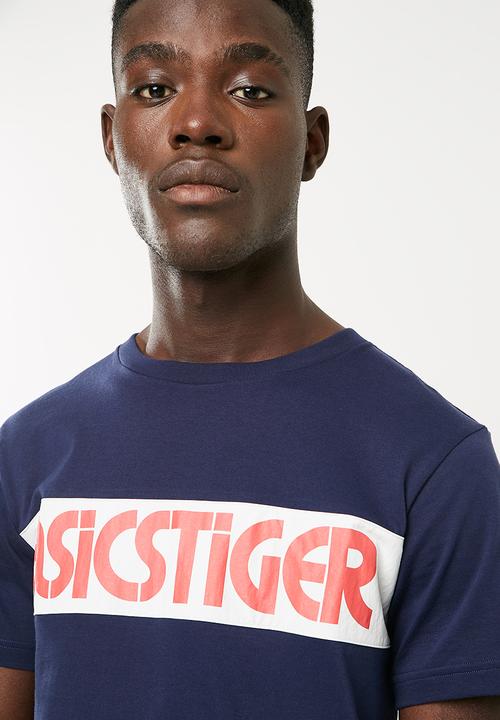 Asics Tiger - Colour block short sleeve border tee - multi