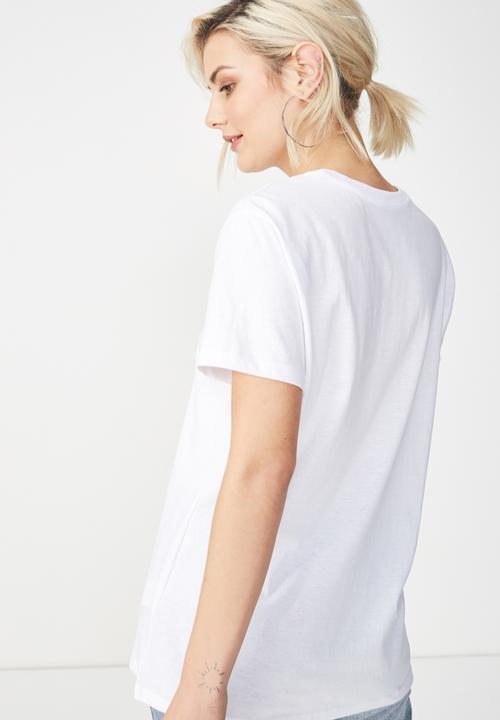 Cotton On - Tbar fox graphic T-shirt - white 