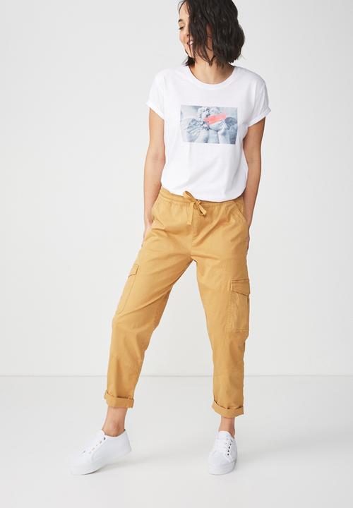 Cotton On - Tbar fox graphic T shirt - white