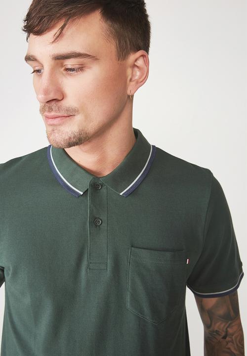 Cotton On - Icon short sleeve polo - green 