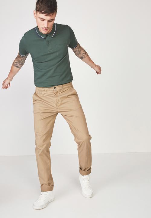 Cotton On - Icon short sleeve polo - green 