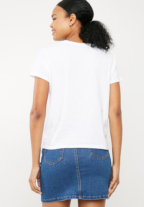 Superbalist - Crew neck 2 pack tees - pink & white