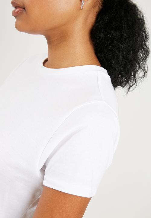 Superbalist - Crew neck 2 pack tees - pink & white