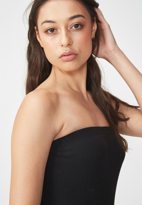 Cotton On - Kylie strapless bodysuit - black