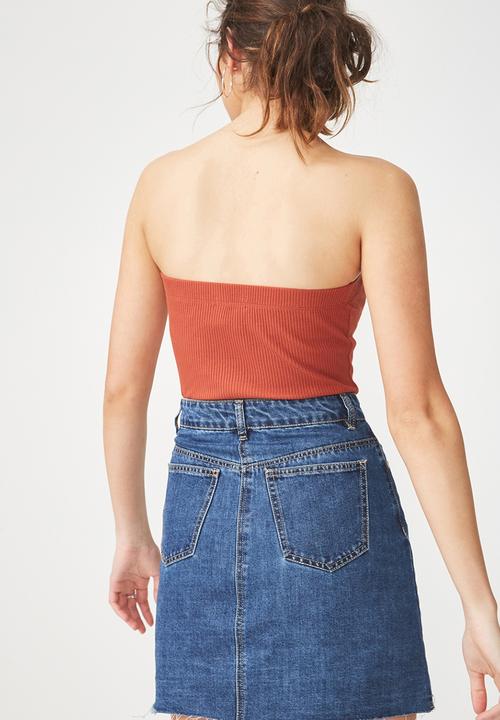 Cotton On - Kylie strapless bodysuit - tan