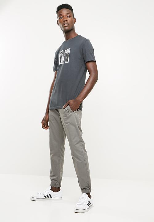 Bellfield - Cuffed pants - grey