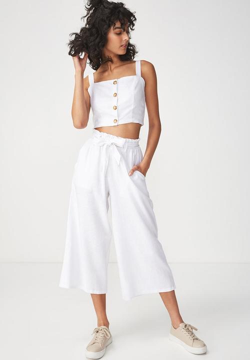 Cotton On - Carla button front tank - white