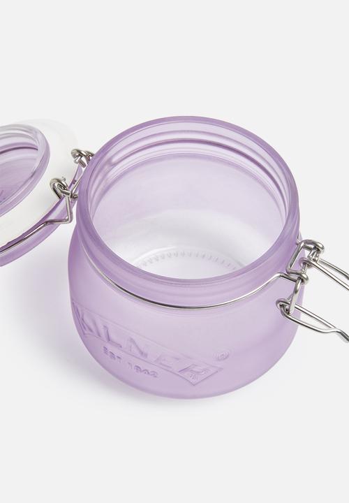 Kilner - Frosted clip jar 0.5l - purple