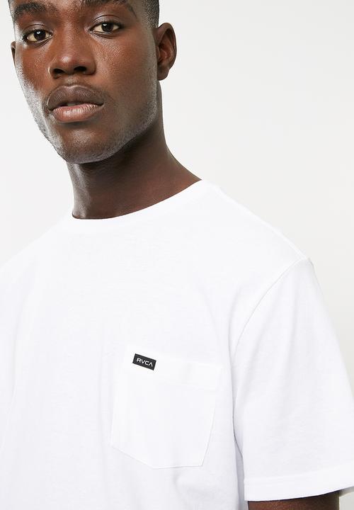 RVCA - Day shift label short sleeve T-shirt - white
